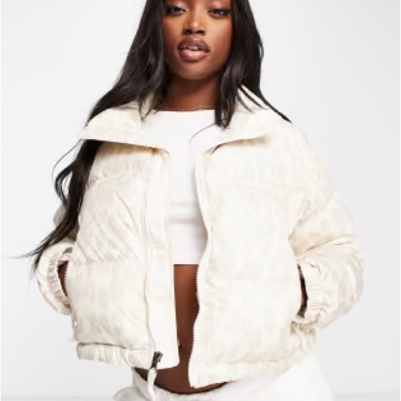 THE NORTH FACE CROPPED PRINTED NUPTSE SHORT JACKET Size Small - Picture 7 of 16